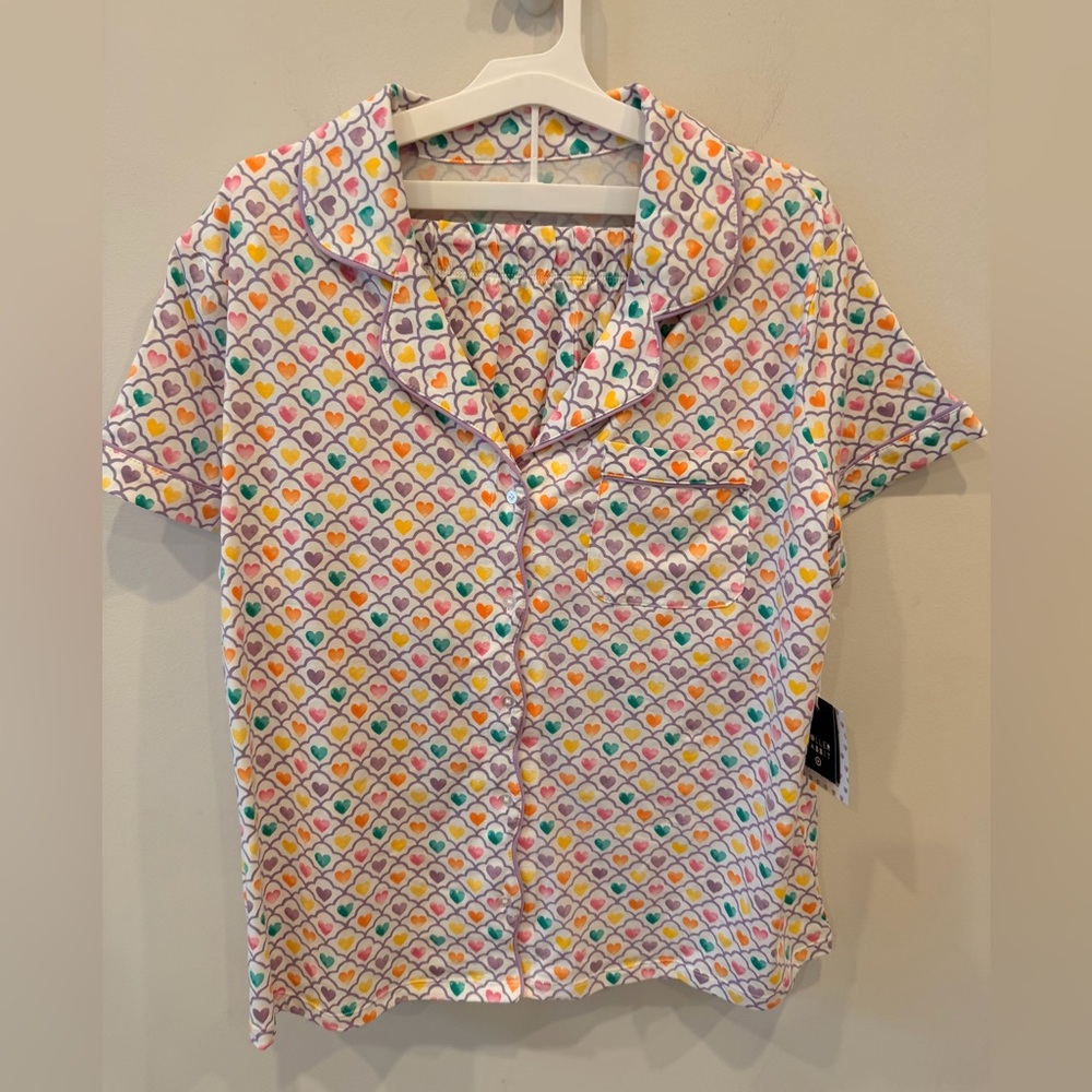 NWT Roller Rabbit x Target Multicolor Heart Pajama Set